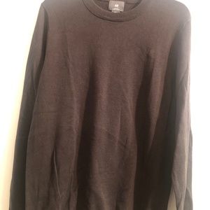 H & M brown sweater slim fit size small.